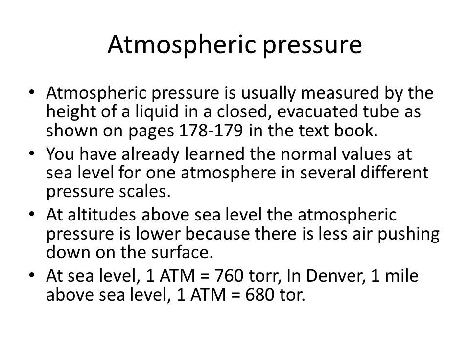 What Units Are Used to Measure Air Pressure?